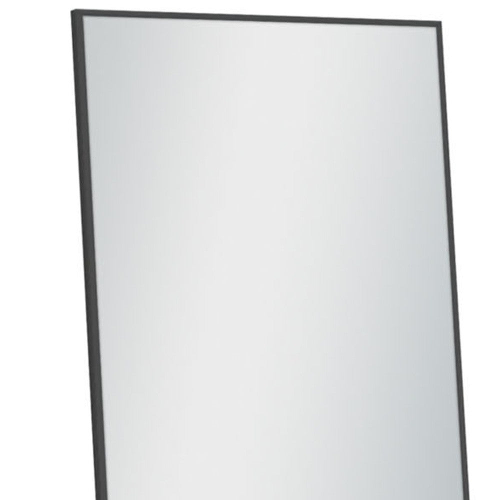 Freestanding Black Full-length Mirror