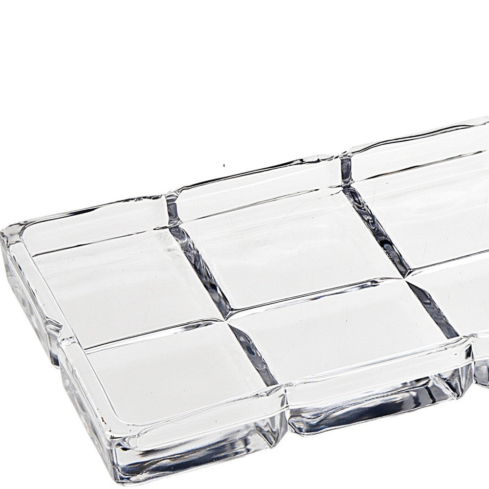 13" Clear Crystal Serving Tray