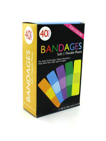 Fun Color Bandages (Available in a pack of 12)