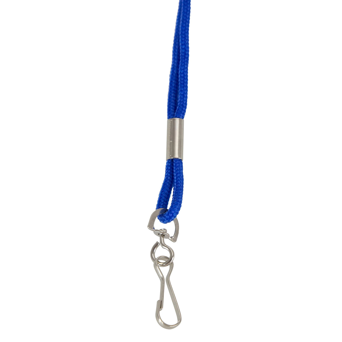 Standard Lanyard Hook Rope Style, Blue, Pack of 24