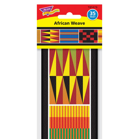 African Weave Bolder Borders®, 35.75' Per Pack, 6 Packs