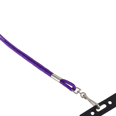 Standard Lanyard Hook Rope Style, Purple, Pack of 24