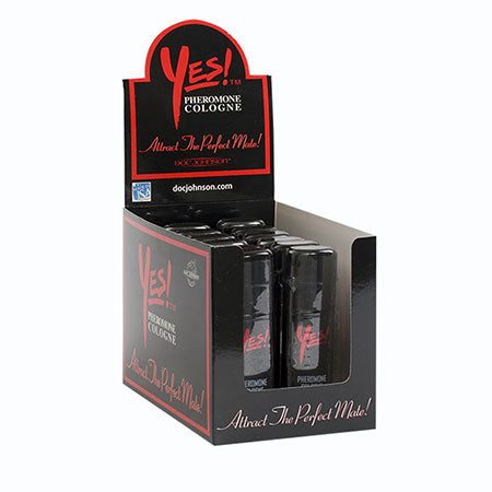 Yes! Pheromone Cologne Counter Display of 12