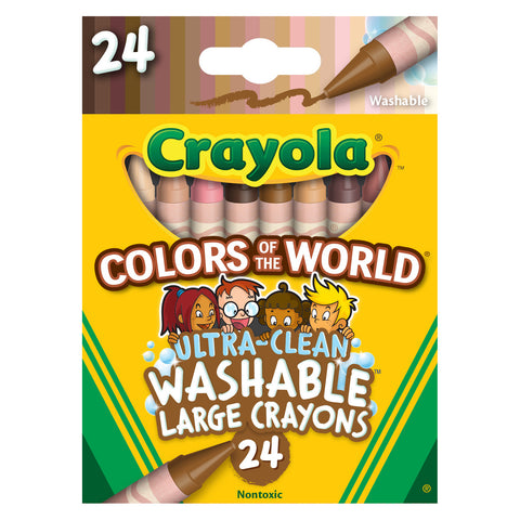 (3 Bx) 24ct World Large Crayons