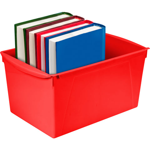 Wide Book Bin, Assorted Color, Set of 6