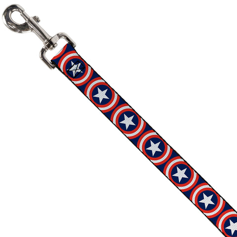 Buckle-down Captain America Shield Navy Pet Leash