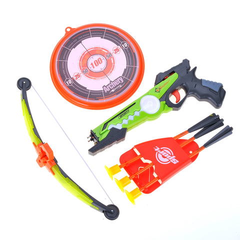 Toy Crossbow Archery Set with Suction Cup Arrows and Target with RGB lights