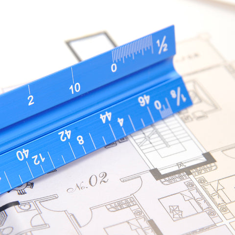 12" Aluminum Architect Scale Ruler