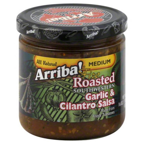 Arriba! Fire Roasted Southwestern Garlic & Cilantro Salsa (6x16Oz)