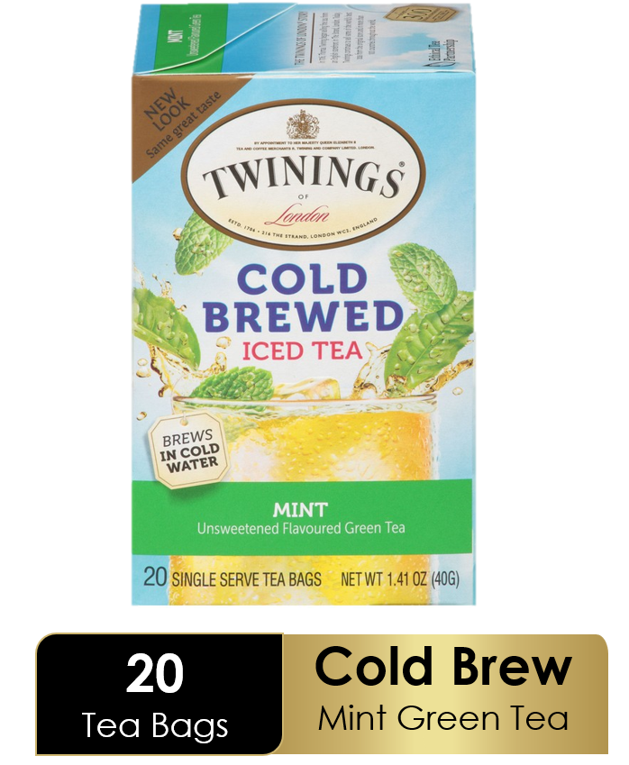 Twinings Cold Brew Green Tea with Mint Iced Tea (6x20 Bag)