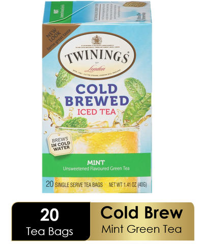 Twinings Cold Brew Green Tea with Mint Iced Tea (6x20 Bag)