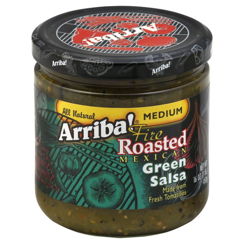 Arriba! Fire Roasted Green SalsaMedium (6x16Oz)