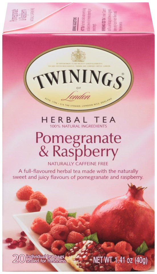 Twinings Herbal Pomegranate Raspberry Tea (6x20 Bag)