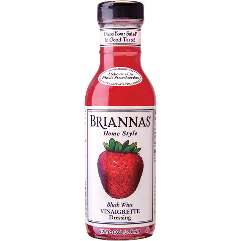 Brianna's Home Style Blush Wine Vinaigrette Salad Dressing (6x12Oz)