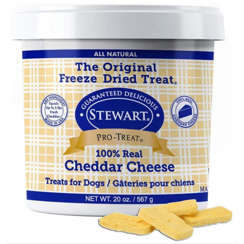 Stewart Freeze Dried Cheddar Cheese Dog Treats - 20 Oz