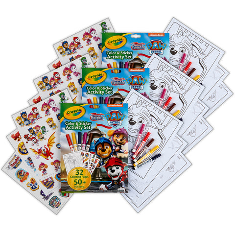 Color & Sticker Activity Set, Paw Patrol, 3 Sets