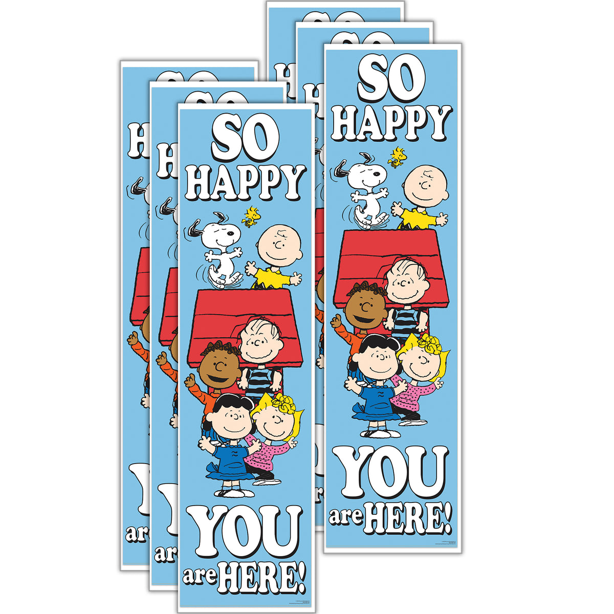 Peanuts® So Glad You Are Here! Banner - Vertical, Pack of 6