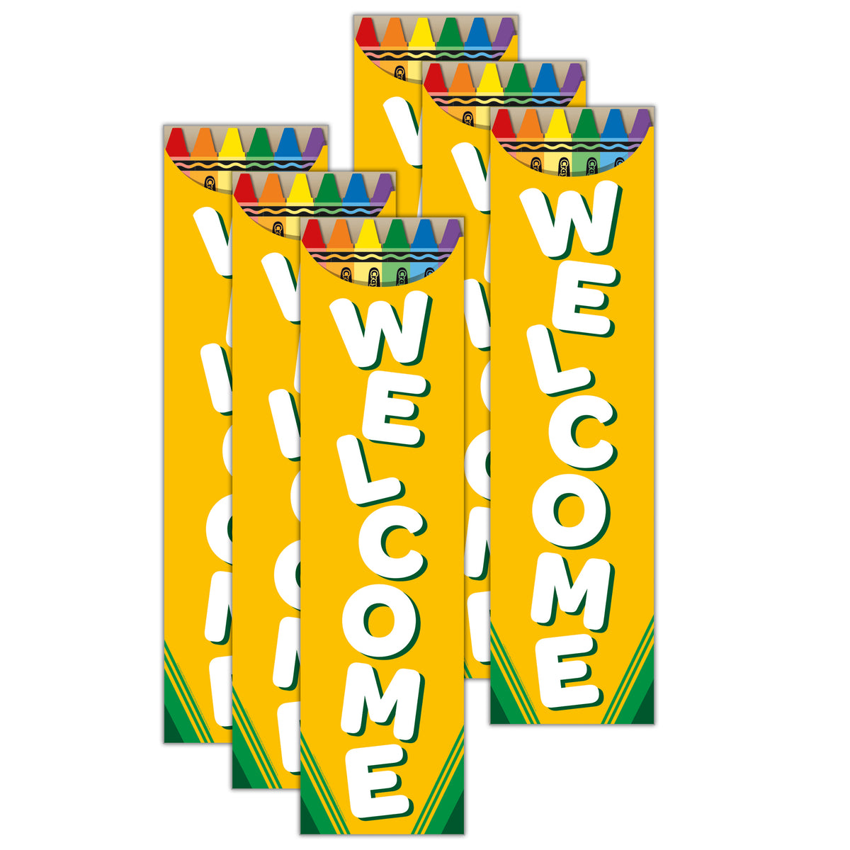 Crayola® Welcome Vertical Banner, Pack of 6