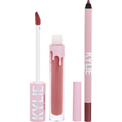 Kylie Jenner Matte Lip Kit: Matte Liquid Lipstick 3ml + Lip Liner 1.1g - # 704 Sweather Weather Matte  --2pcs By Kylie Jenner