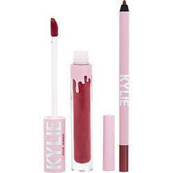 Kylie Jenner Matte Lip Kit: Matte Liquid Lipstick 3ml + Lip Liner 1.1g - # 401 Victoria Matte  --2pcs By Kylie Jenner