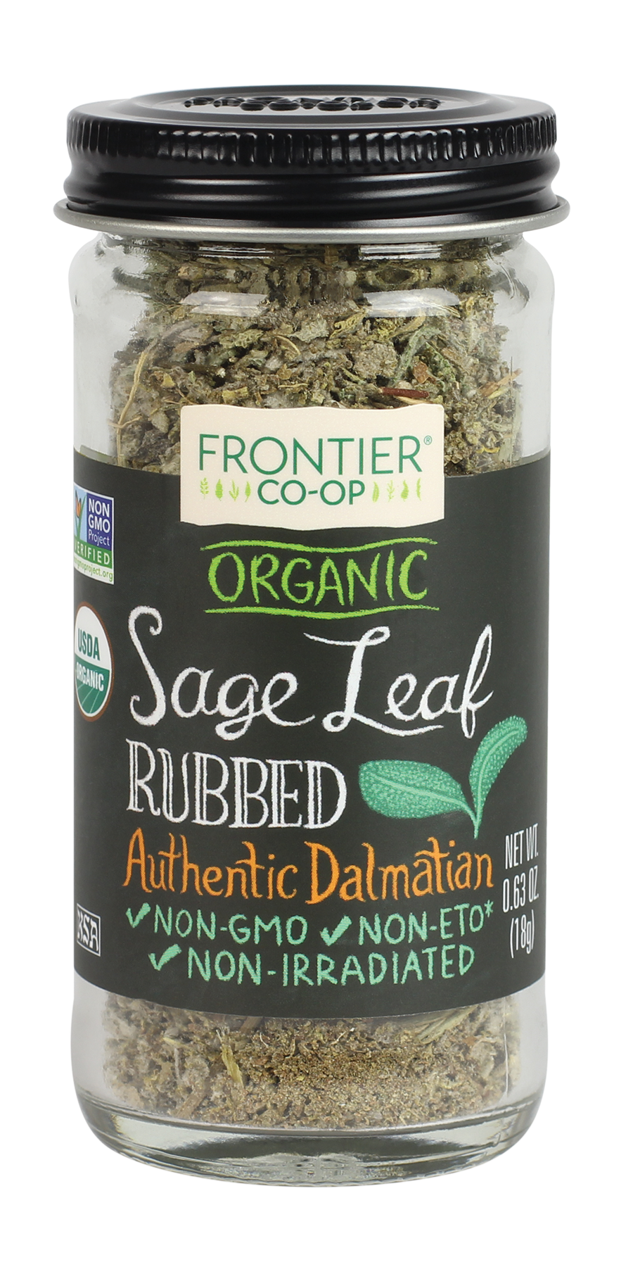 Sage leaf rubbed organic