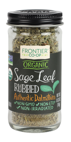 Sage leaf rubbed organic