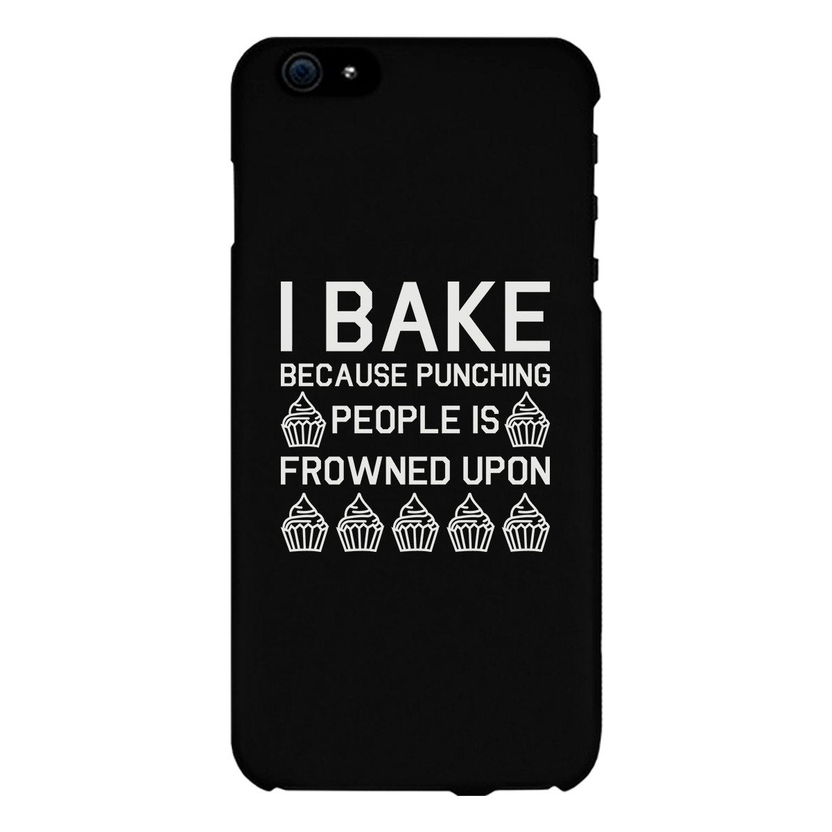 I Bake Because Black Backing Cute Phone Cases For Apple, Samsung Galaxy, LG, HTC