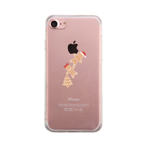 Ginger Cookies Hanging From Apple Cute Clear Phonecase