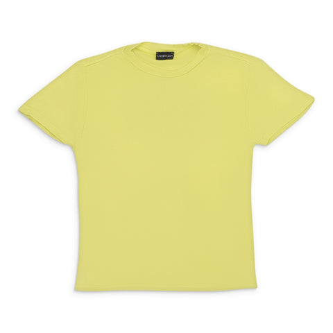 95-CPN-1021/S VT901281C YELLOW Callipygian CREWNECK T-SHIRT Size S