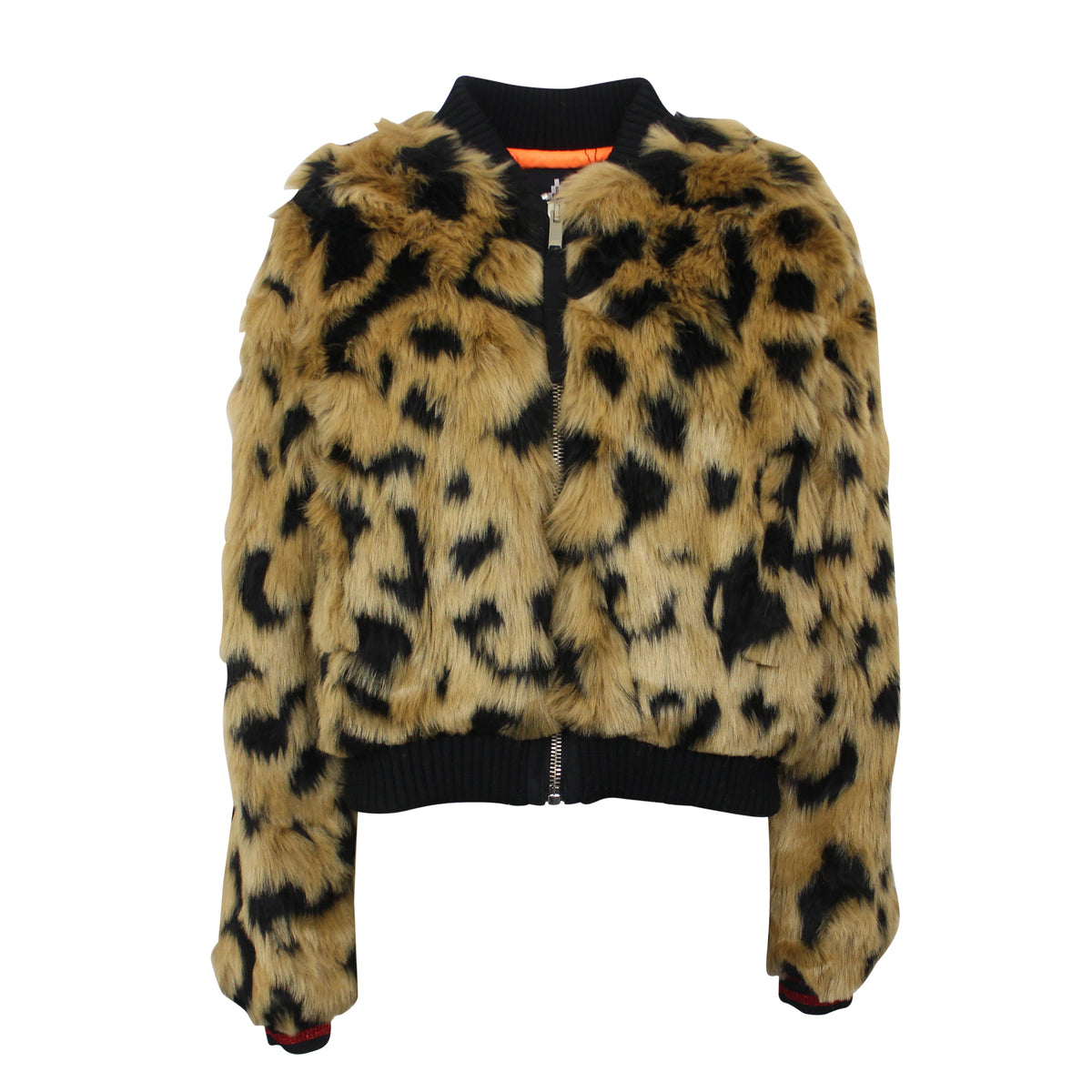 NWT Marcelo Burlon Beige CANDIES FAKE FUR JACKET Size XS $1120