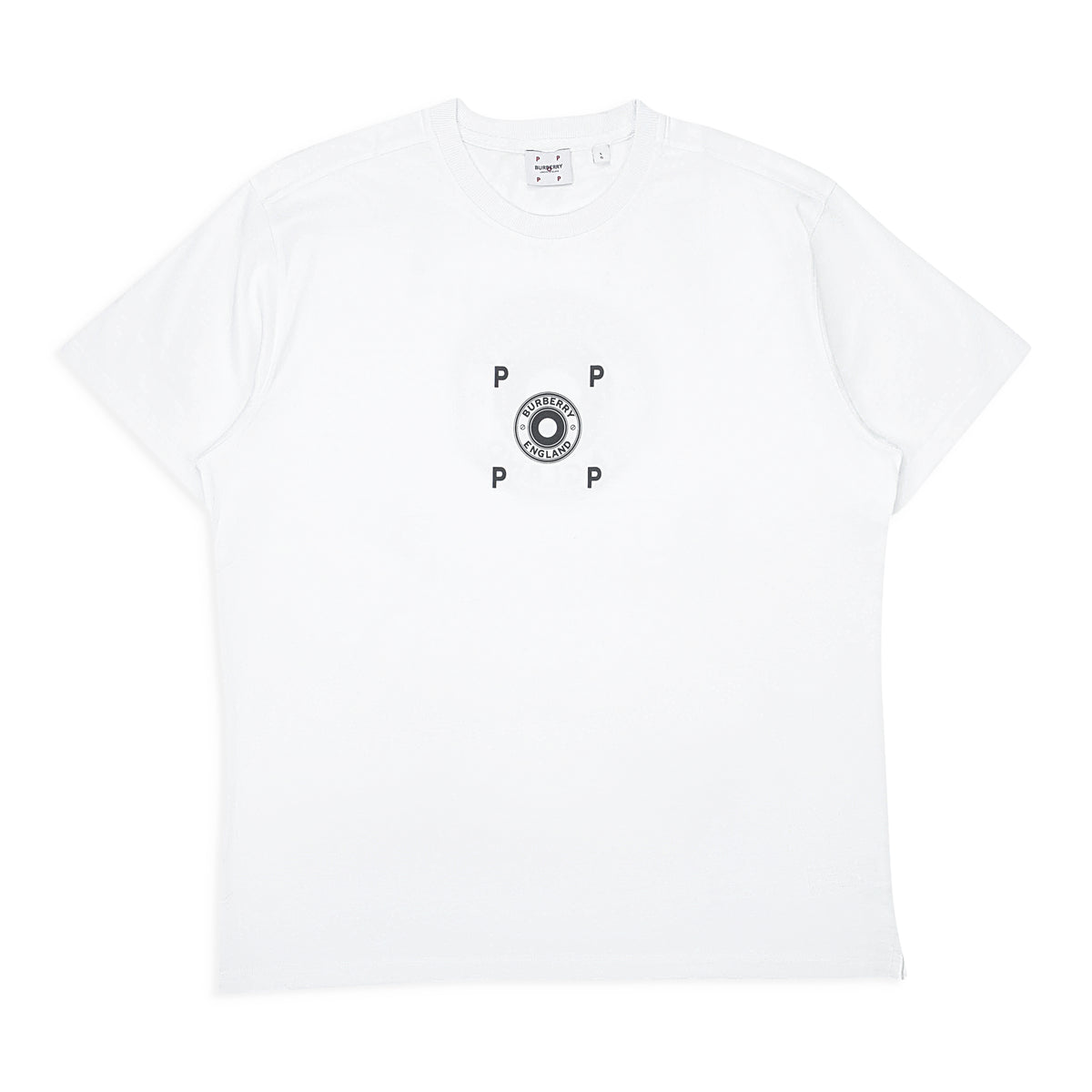 Burberry White POP Company Zack T-Shirt Size S $480