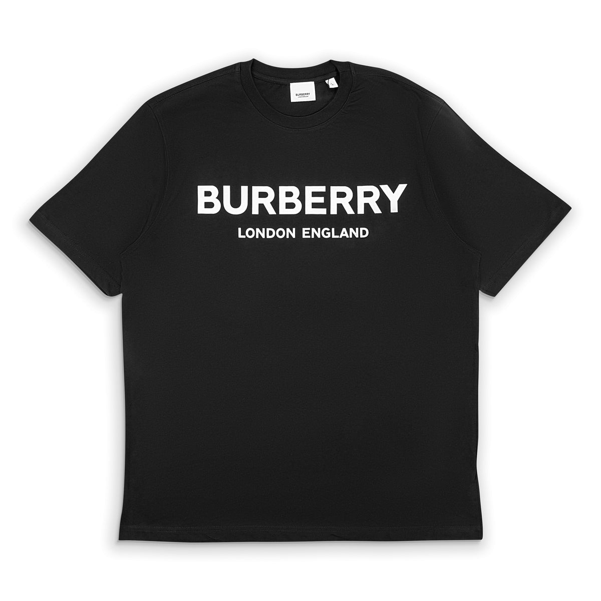 Burberry Black White Logo T-Shirt  Size S $510