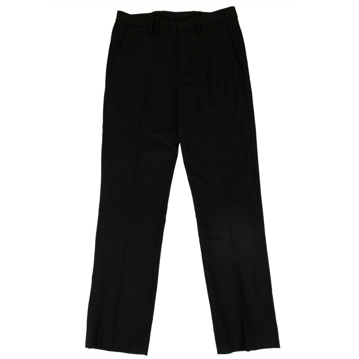 NWT TIM COPPENS Black Virgin Wool Cropped Tailored Trouser Pants Size 44 $366