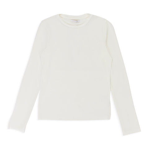 NWT JOHN ELLIOTT Chalk White Long Sleeve High Twist T-Shirt Size 2/38 $168