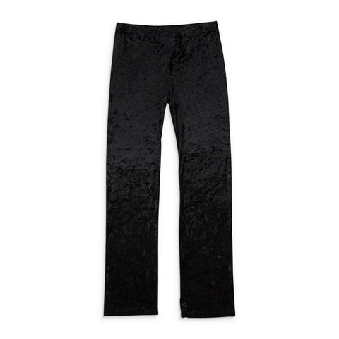 95-CPN-1109/S VP94035V_BLACK BLACK CALLIPYGIAN CRUSHED VELVET PANT Size S