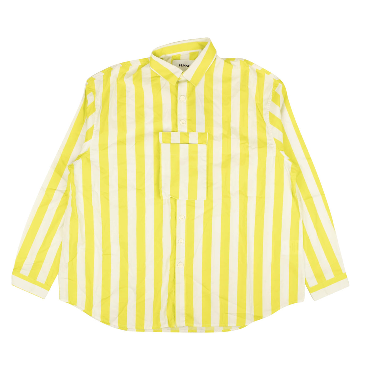 NWT INACTIVE Yellow White Striped Long Sleeve Button Down Shirt Size S $420 Size S $420