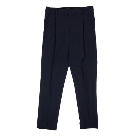 NWT OPENING CEREMONY Navy Blue Polyester Twill Trouser Pants Size 30/40 $195