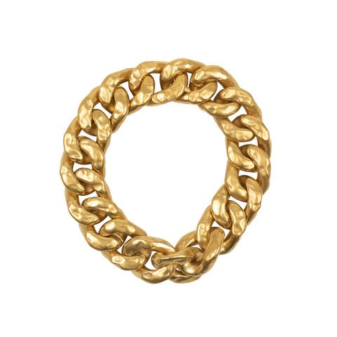 NWT AMBUSH Gold Tone C Chain 7 Bracelet Size 3 $730