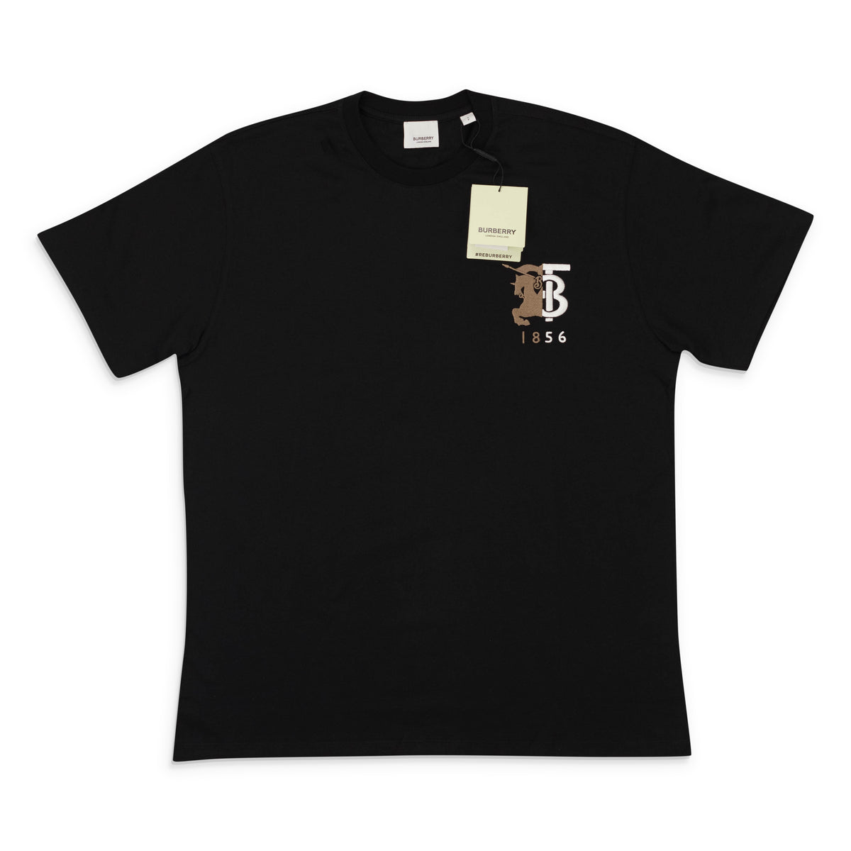 NWT Burberry Black Half Horse Pocket Graphic T-Shirt Size S $510