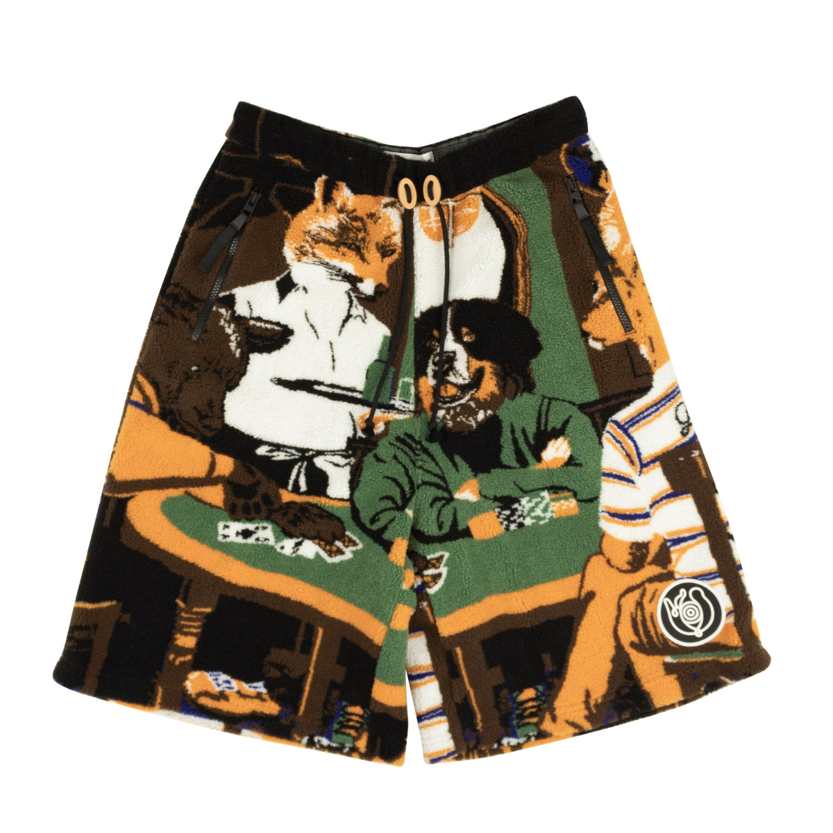 NWT LOEWE Multicolor Eln Dog Poker Fleece Shorts Size S $1770