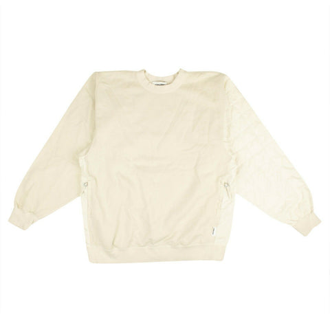 NWT AMBUSH White Quilted Crewneck Sweatshirt Size 2 $860