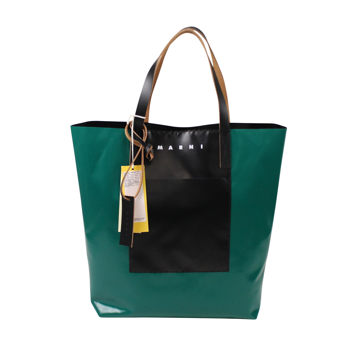 Marni North South Tote Bag Green/Black Size OS $650