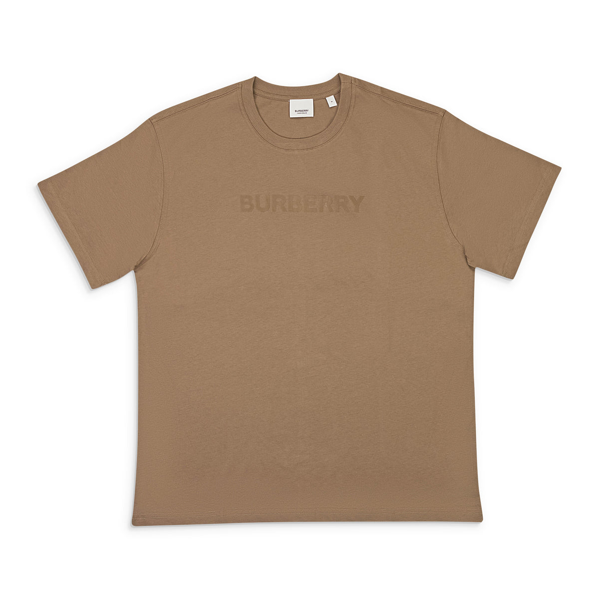 NWT Burberry Camel Brown Chest Logo T-Shirt Size S $510