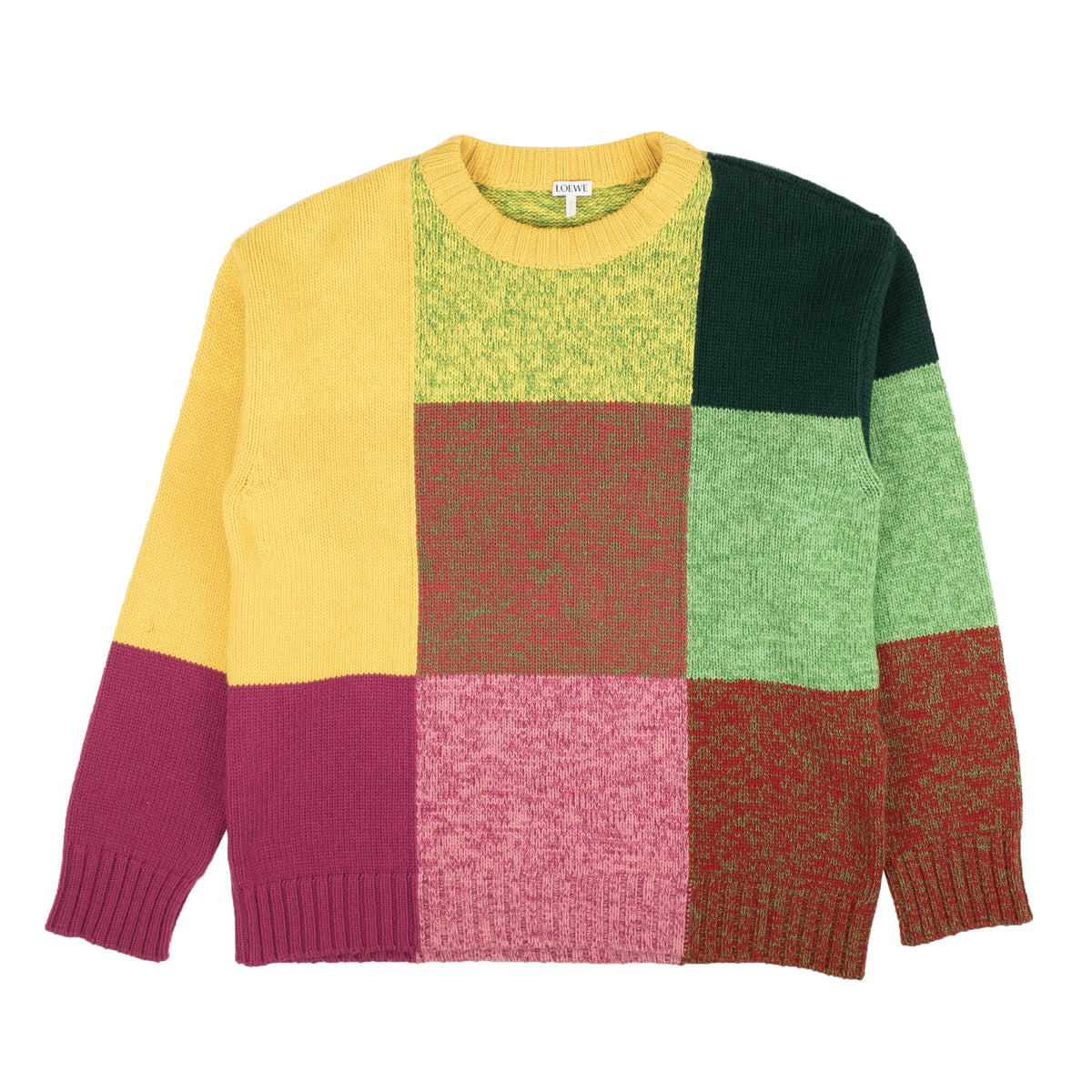 NWT LOEWE Multicolor Eln Colorblock Pullover Sweater Size S $1030