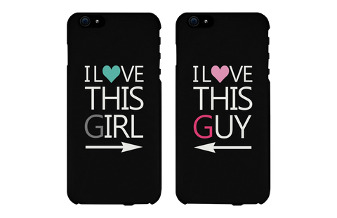 I Love This Girl and Guy Cute Matching Couples Cell Phone Cases