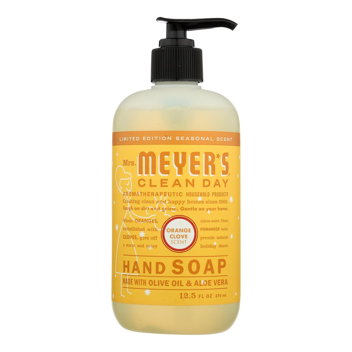 Mrs. Meyer's Clean Day - Liquid Hand Soap - Orange Clove - Case Of 6 - 12.5 Fl Oz.