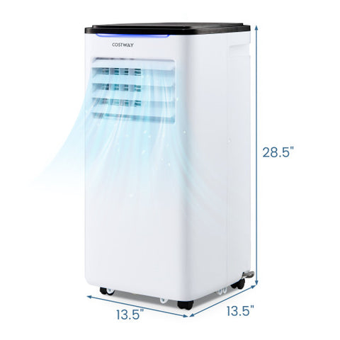 8000/10000 BTU 3-in-1 Portable Air Conditioner with Fan and Dehumidifier Mode-10000 BTU