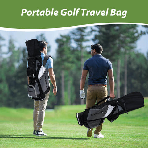 14-Way Golf Cart Stand Bag with Waterproof Rain Hood