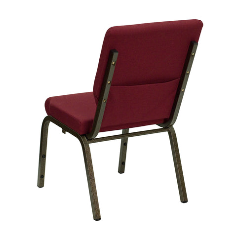 Purple Fabric Church Chair