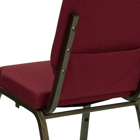 Purple Fabric Church Chair